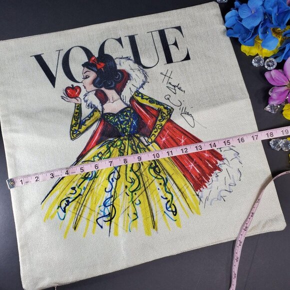 Snow White Throw Pillowcase Princess Home Decor Sham Accent Pillow Cushion Cover - Picture 6 of 11